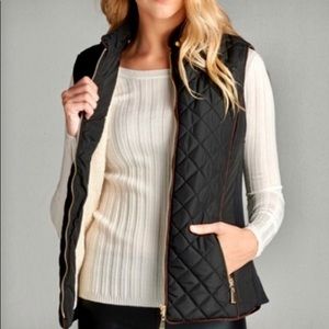⚠️2 LEFT🚧BLACK Gorgeous Quilted Vest 🖤